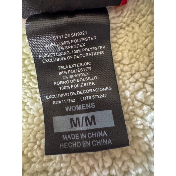 GERRY Gray Sherpa Fleece-Lined Full-Zip Hoodie | Long Duster/Tunic Length (Sz M) - Picture 5 of 7